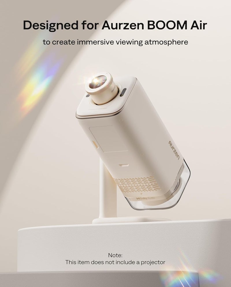 Aurzen AuroraBeam Lens for Boom Air Smart Google TV Projector, Star Projector Accessory, Magnetic Snap-On Design, 5X Bigger Image, Wide Angle, Projector Optical Filter for Immersive Viewing - Image 2